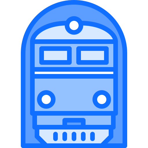 tren Coloring Blue icono