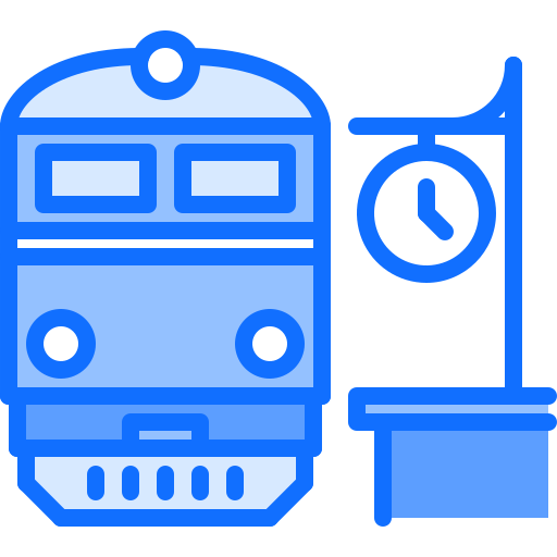 기차 Coloring Blue icon