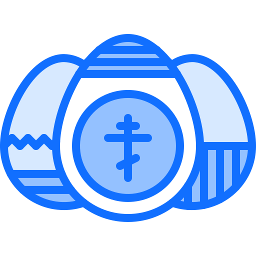 Eggs Coloring Blue icon