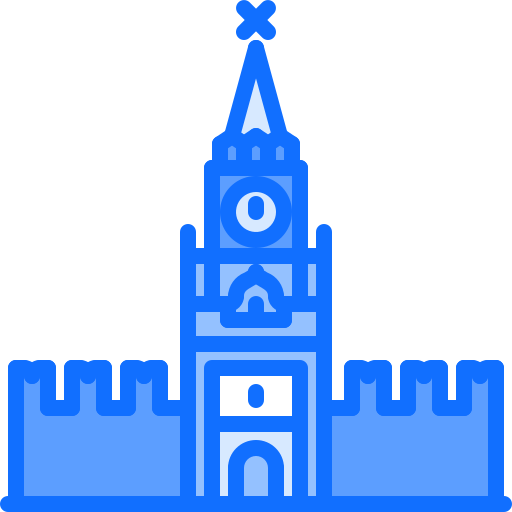 kremlin Coloring Blue Ícone