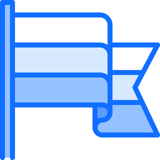 bandera Coloring Blue icono