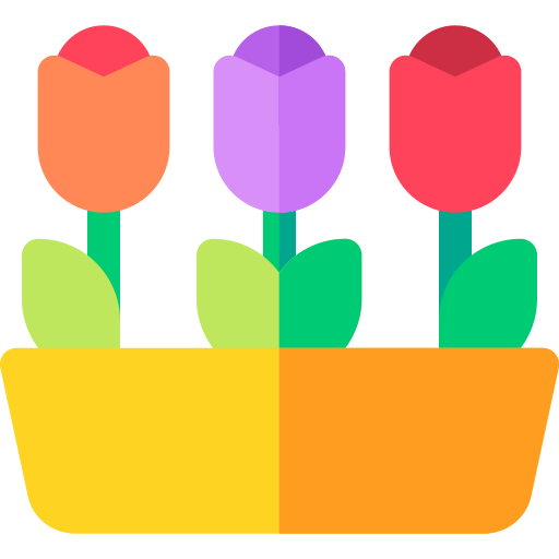 Flower Basic Rounded Flat icon