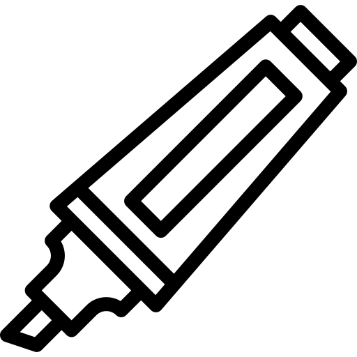 surligneur Detailed Mixed Lineal Icône