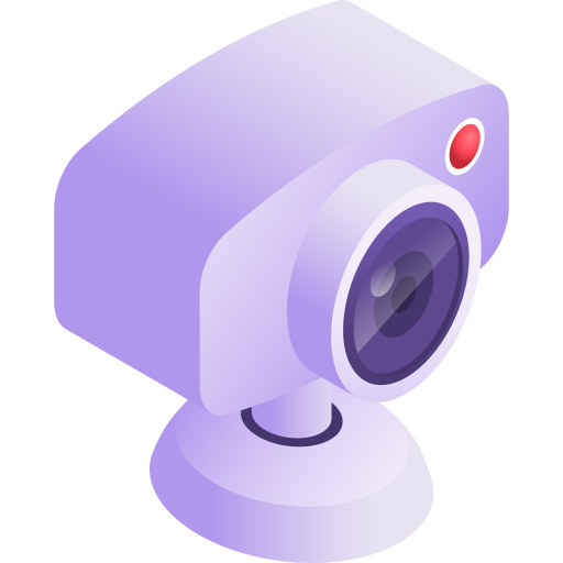 kamerka internetowa Gradient Isometric Gradient ikona
