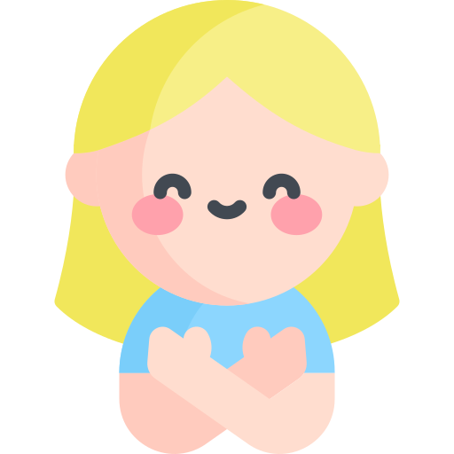 Hugging Kawaii Flat आइकन