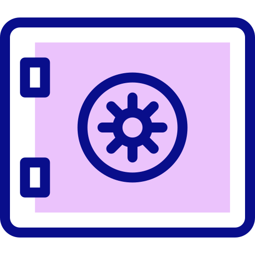 cassetta di sicurezza Detailed Mixed Lineal color icona