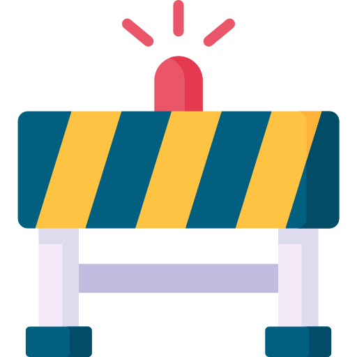 Road barrier Special Flat icon
