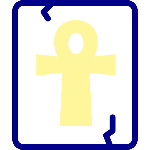 ankh Detailed Mixed Lineal color icon