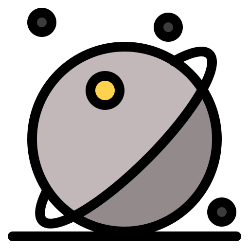 Planet Generic Outline Color icon