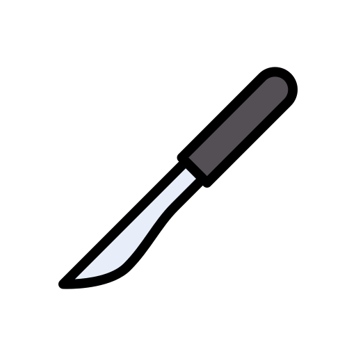 nóż Vector Stall Lineal Color ikona