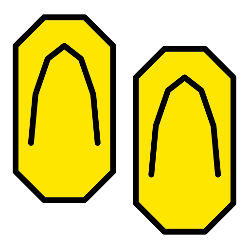 Slippers Generic Outline Color icon