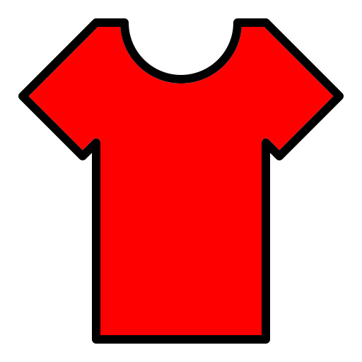 t-shirt Generic Outline Color Icône