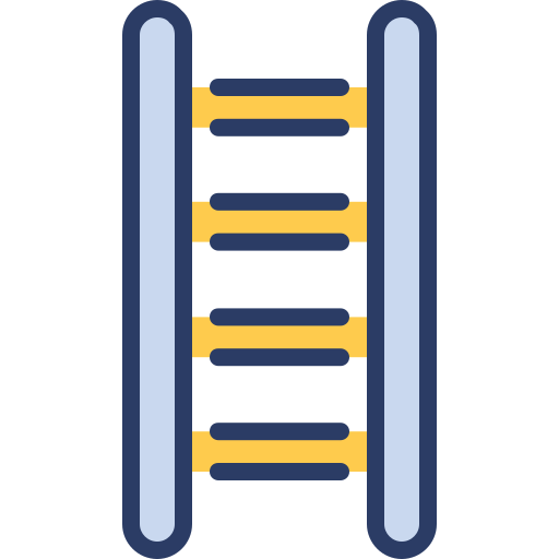 계단 사다리 Generic Outline Color icon