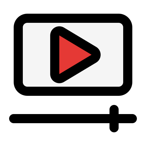 videoplayer Generic Outline Color icon