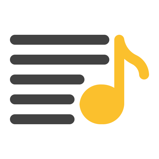 Музыкальный плейлист Generic Flat иконка