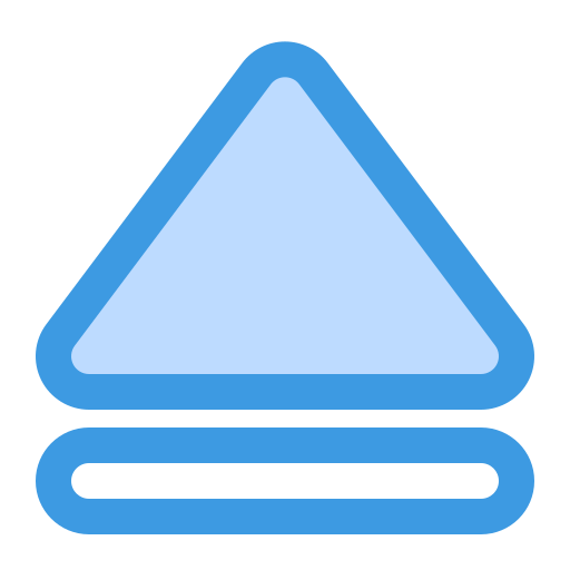 Eject Generic Blue icon