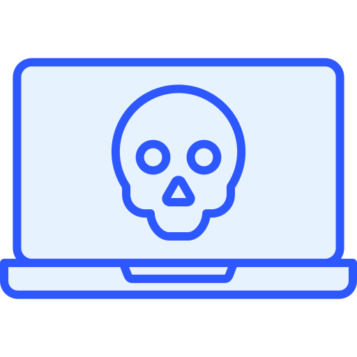 cyber attacke Generic Blue icon