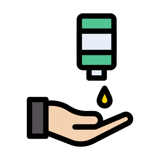 sanityzer dłoni Vector Stall Lineal Color ikona