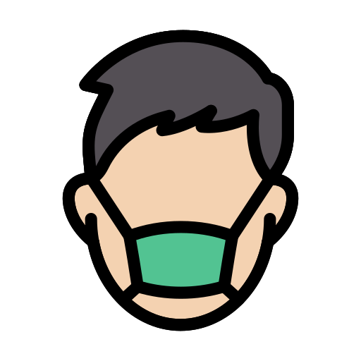 Medical mask Vector Stall Lineal Color icon