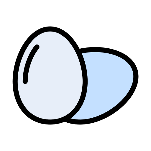 huevo Vector Stall Lineal Color icono