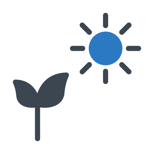 광합성 Generic Blue icon