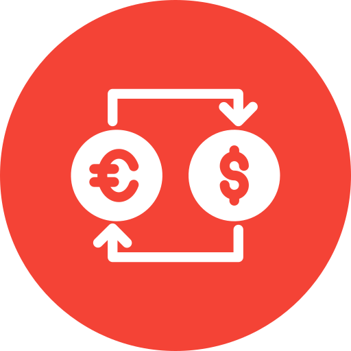 wymiana walut Generic Flat ikona