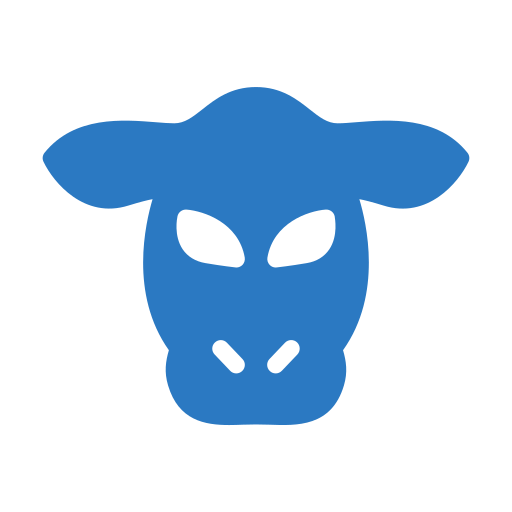 vaca Generic Blue Ícone