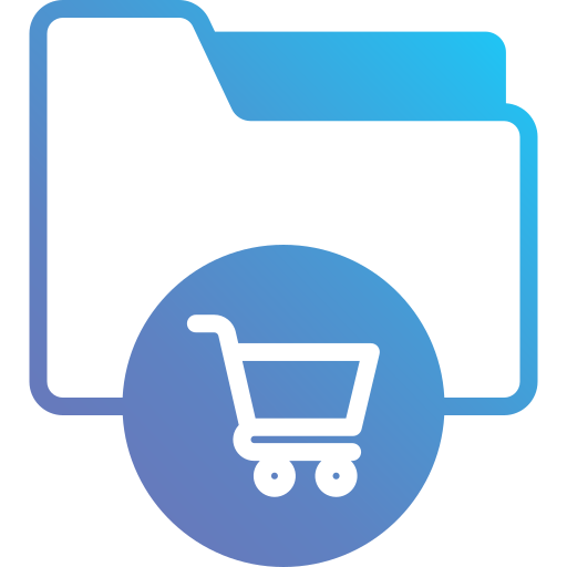 Shopping cart Generic Outline Gradient icon