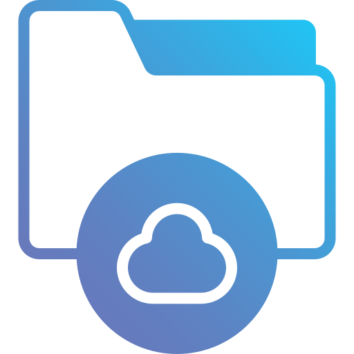 computación en la nube Generic Outline Gradient icono