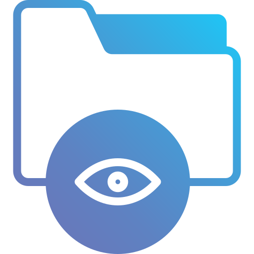 Eye Generic Outline Gradient icon
