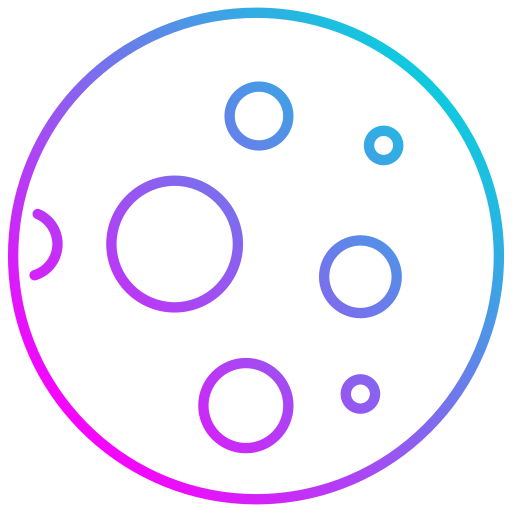 pełnia księżyca Generic Gradient ikona