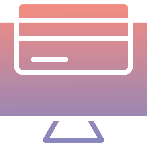 płatność online Generic Flat Gradient ikona