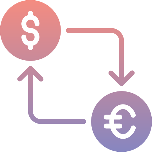 Обмен валют Generic Flat Gradient иконка