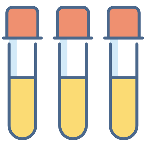 tubos de ensayo Generic Outline Color icono
