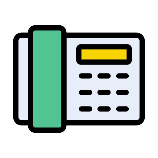 Telephone Vector Stall Lineal Color icon