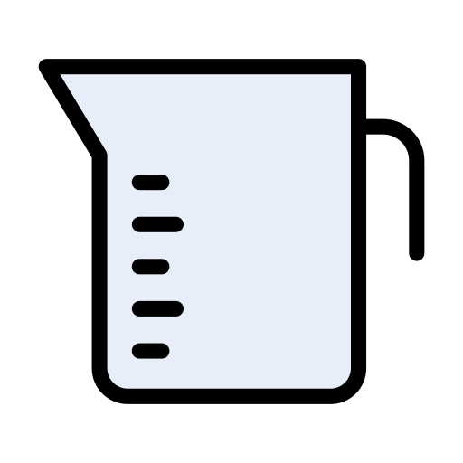 taza de medida Vector Stall Lineal Color icono