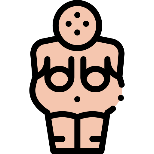 Venus of willendorf Detailed Rounded Lineal color icon