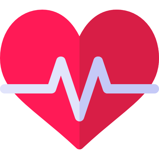 cardiogramme Basic Rounded Flat Icône