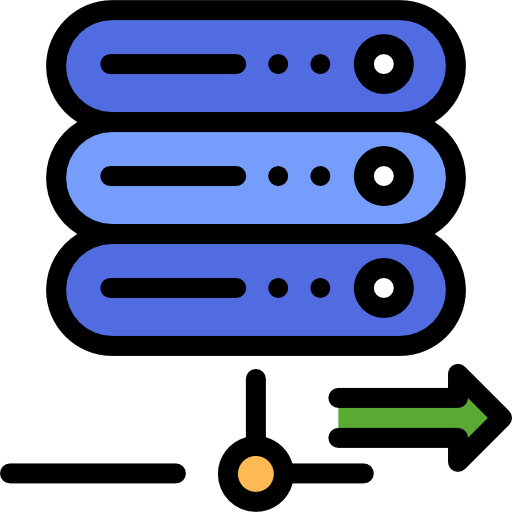 데이터 베이스 Detailed Rounded Lineal color icon