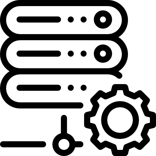 serwer Detailed Rounded Lineal ikona