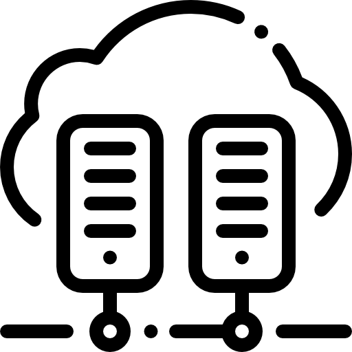 hospedaje Detailed Rounded Lineal icono