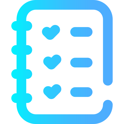 Notebook Super Basic Omission Gradient icon