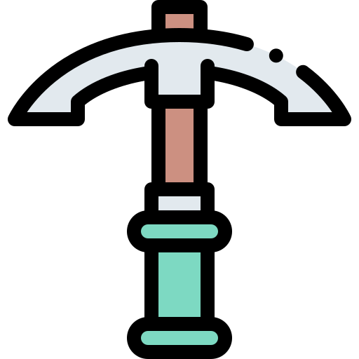 hammer Detailed Rounded Lineal color icon