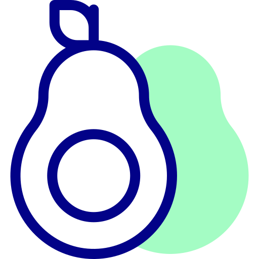 아보카도 Detailed Mixed Lineal color icon