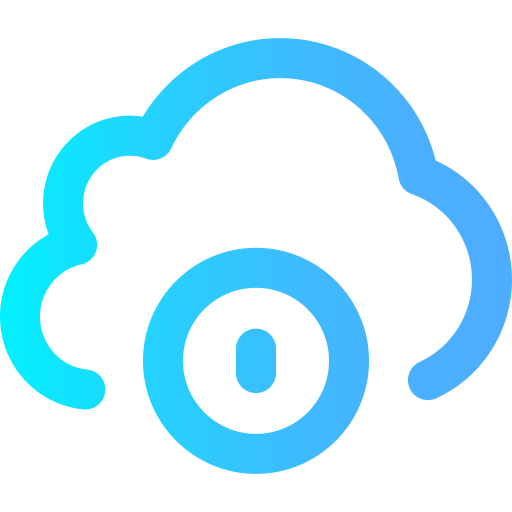 Cloud Super Basic Omission Gradient icon