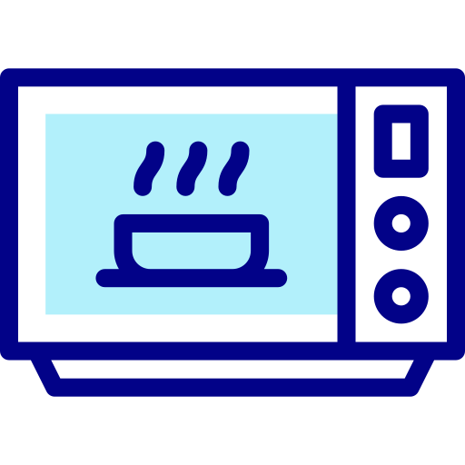 Microwave Detailed Mixed Lineal color icon