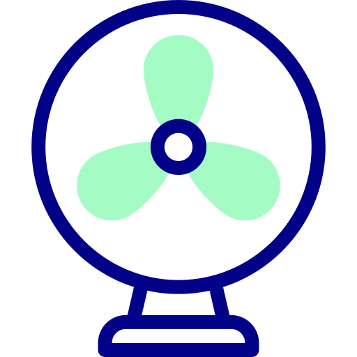 fan Detailed Mixed Lineal color icon