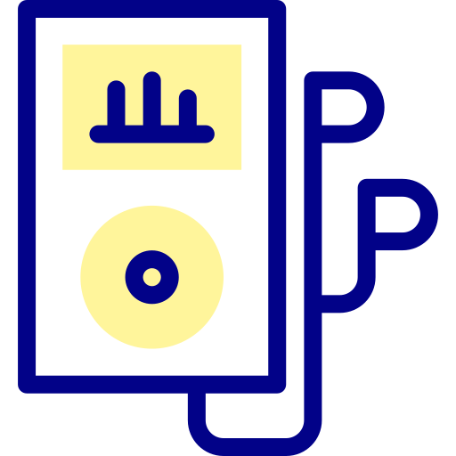 Mp3 player Detailed Mixed Lineal color icon