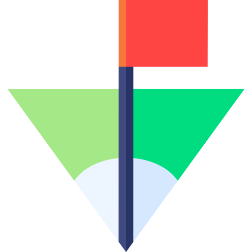 esquina Basic Straight Flat icono
