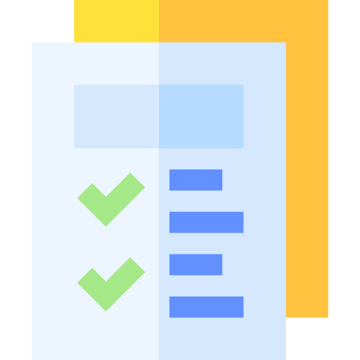 checkliste Basic Straight Flat icon